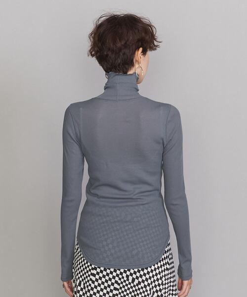 BEAUTY&YOUTH UNITED ARROWS(ビューティーアンドユースユナイテッドアローズ)の「BY スーピマコットン シアータートルネックカットソー ∴◆(Tシャツ/カットソー・レディース・ホワイト/オレンジ/ダークグレー/ブラック/ケリー/イエロー・FREE)」の8枚目の写真