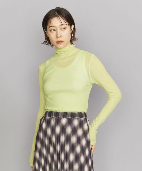 BEAUTY&YOUTH UNITED ARROWS(ビューティーアンドユースユナイテッドアローズ)の「BY スーピマコットン シアータートルネックカットソー ∴◆(Tシャツ/カットソー・レディース・ホワイト/オレンジ/ダークグレー/ブラック/ケリー/イエロー・FREE)」の16枚目の写真