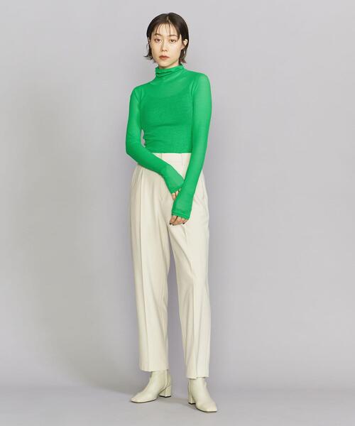 BEAUTY&YOUTH UNITED ARROWS(ビューティーアンドユースユナイテッドアローズ)の「BY スーピマコットン シアータートルネックカットソー ∴◆(Tシャツ/カットソー・レディース・ホワイト/オレンジ/ダークグレー/ブラック/ケリー/イエロー・FREE)」の20枚目の写真