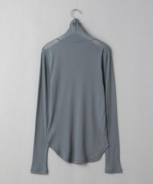 BEAUTY&YOUTH UNITED ARROWS(ビューティーアンドユースユナイテッドアローズ)の「BY スーピマコットン シアータートルネックカットソー ∴◆(Tシャツ/カットソー・レディース・ホワイト/オレンジ/ダークグレー/ブラック/ケリー/イエロー・FREE)」の22枚目の写真