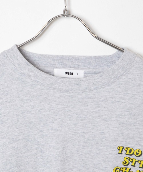 WEGO(ウィゴー)の「WEGO/グラフィティバックロゴロンT(Tシャツ/カットソー・メンズ・オートミール/杢グレー・LARGE/SMALL/MEDIUM)」の22枚目の写真