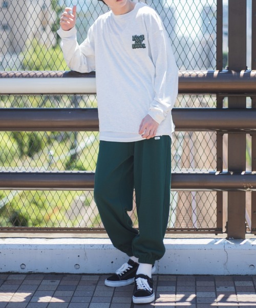 WEGO(ウィゴー)の「WEGO/グラフィティバックロゴロンT(Tシャツ/カットソー・メンズ・オートミール/杢グレー・LARGE/SMALL/MEDIUM)」の6枚目の写真