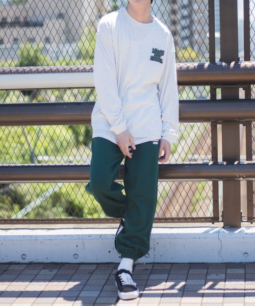 WEGO(ウィゴー)の「WEGO/グラフィティバックロゴロンT(Tシャツ/カットソー・メンズ・オートミール/杢グレー・LARGE/SMALL/MEDIUM)」の9枚目の写真