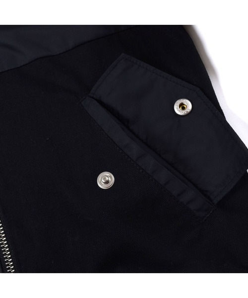 WASK（ワスク）の「WASK/異素材 切り替え パッチワーク MA-1 (100~160cm)（ブルゾン・キッズ・グリーン/ブラック・150/140/130/160/120/110/100）」の13枚目の写真