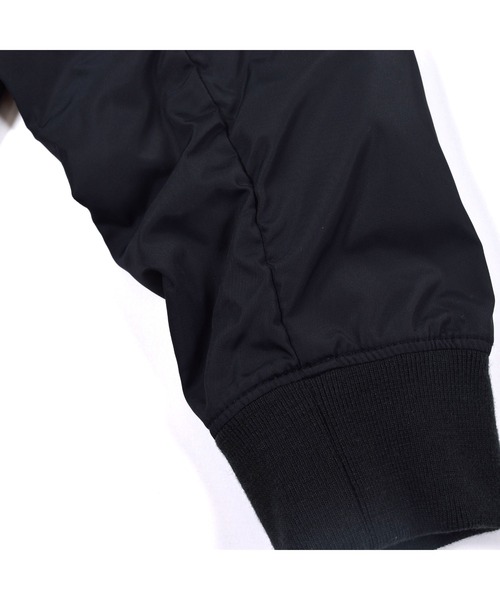 WASK（ワスク）の「WASK/異素材 切り替え パッチワーク MA-1 (100~160cm)（ブルゾン・キッズ・グリーン/ブラック・150/140/130/160/120/110/100）」の14枚目の写真