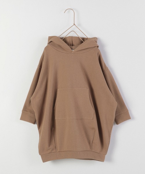 LOWRYS FARM（ローリーズファーム）の「ウラケＢＩＧフーディー　216006（スウェット・キッズ・ブラウン/ベージュ/グレー・110cm/120cm/130cm/140cm/150cm）」の7枚目の写真