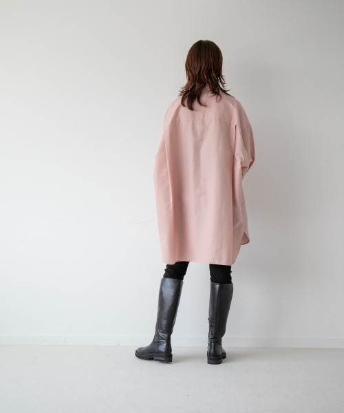 yuw（ユウ）の「BIG POCKET SHIRTS　237973（シャツ/ブラウス・レディース・ブラウン/ピンク/ライトブラウン・FREE）」の7枚目の写真