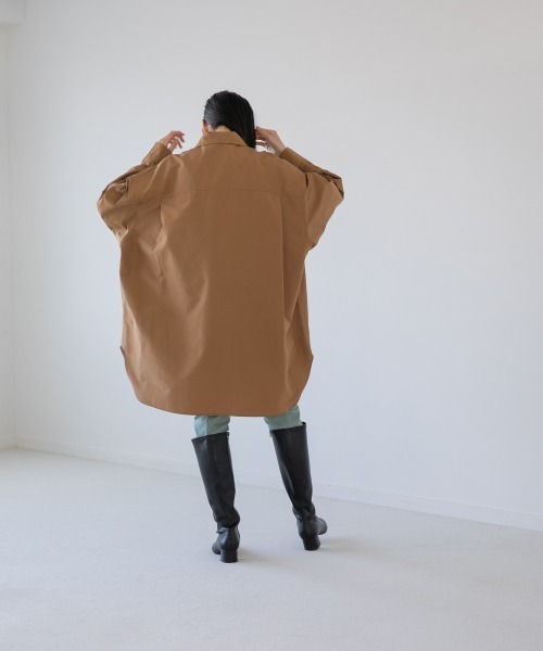 yuw（ユウ）の「BIG POCKET SHIRTS　237973（シャツ/ブラウス・レディース・ブラウン/ピンク/ライトブラウン・FREE）」の14枚目の写真