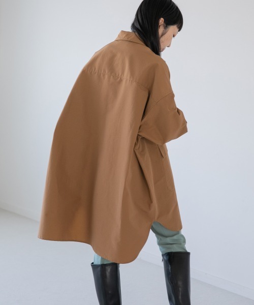 yuw（ユウ）の「BIG POCKET SHIRTS　237973（シャツ/ブラウス・レディース・ブラウン/ピンク/ライトブラウン・FREE）」の16枚目の写真