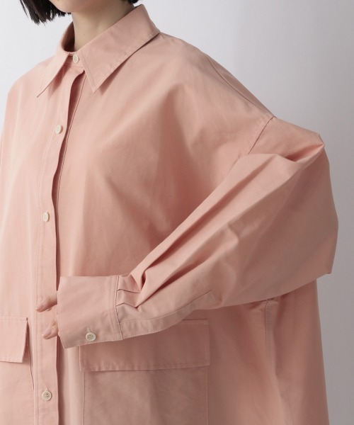 yuw（ユウ）の「BIG POCKET SHIRTS　237973（シャツ/ブラウス・レディース・ブラウン/ピンク/ライトブラウン・FREE）」の22枚目の写真