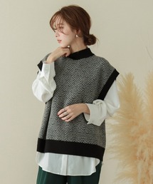 SUGAR BISKET | バックシャンニットベスト(ベスト)