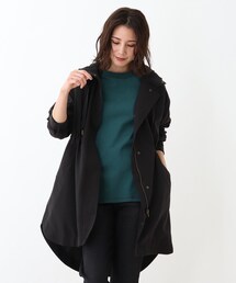 SHOO・LA・RUE | 【五明祐子さん着用商品】【M-3L】ラウンドヘムミリタリーコート(その他アウター)