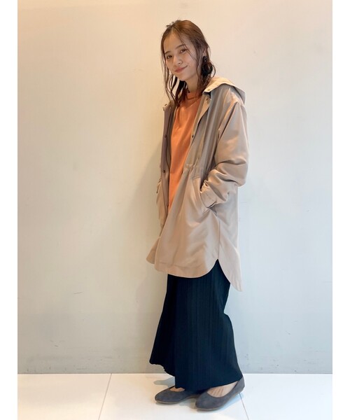 SHOO・LA・RUE(シューラルー)の「◆【M-3L】ラウンドヘムミリタリーコート(その他アウター・レディース・ブラック/カーキ/ベージュ・02/03/04/05)」の17枚目の写真