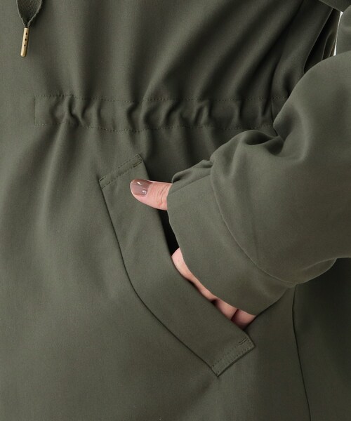 SHOO・LA・RUE(シューラルー)の「◆【M-3L】ラウンドヘムミリタリーコート(その他アウター・レディース・ブラック/カーキ/ベージュ・02/03/04/05)」の15枚目の写真