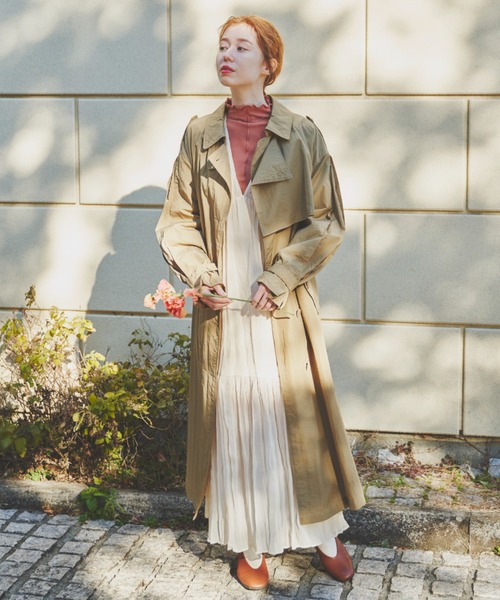 hinari(ヒナリ)の「メロウリブトップス(Tシャツ/カットソー・レディース・ブラック/オフホワイト/ボルドー/マスタード/ピンク/ライトグリーン/ライトブルー/グリーン系その他/テラコッタ・FREE)」の15枚目の写真