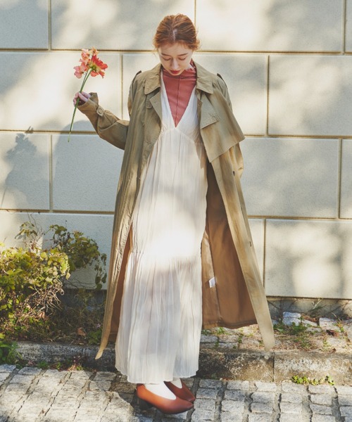 hinari(ヒナリ)の「メロウリブトップス(Tシャツ/カットソー・レディース・ブラック/オフホワイト/ボルドー/マスタード/ピンク/ライトグリーン/ライトブルー/グリーン系その他/テラコッタ・FREE)」の16枚目の写真