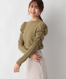 GLOBAL WORK | マトンスリーブボーダーリブプルオーバー/236068(Tシャツ/カットソー)