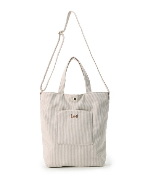 DRESKIP（ドレスキップ）の「◆【Lee別注】ショルダー付きコーデュロイトート（トートバッグ・レディース・ブルー/キャメル/ライトベージュ/ブラック・00）」の3枚目の写真