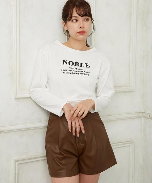 Allamanda（アラマンダ）の「刺繍ロゴロンTシャツ（Tシャツ/カットソー・レディース・ホワイト×ブルー/ホワイト×ブラック/ブラック×ホワイト・M）」の4枚目の写真