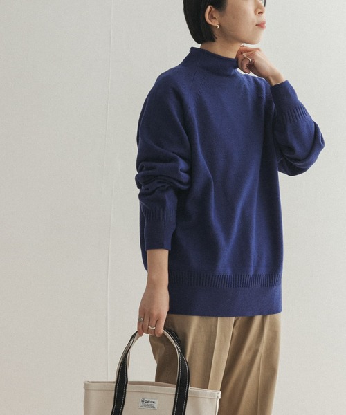 FORK&SPOON（フォークアンドスプーン）の「【WEB限定】FORK&SPOON　ウーステッドヤーンハイネックニット（ニット/セーター・レディース・アイボリー/グレー系その他/ブルー・ONE）」の14枚目の写真