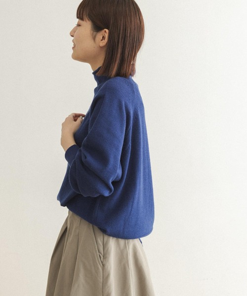 FORK&SPOON（フォークアンドスプーン）の「【WEB限定】FORK&SPOON　ウーステッドヤーンハイネックニット（ニット/セーター・レディース・アイボリー/グレー系その他/ブルー・ONE）」の15枚目の写真