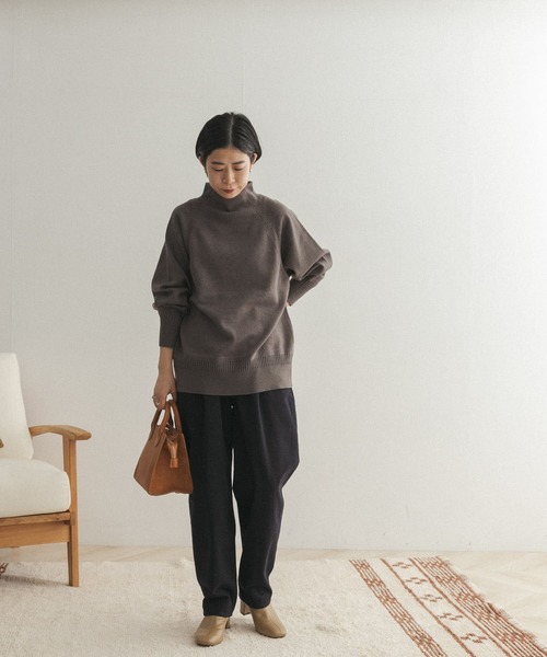 FORK&SPOON（フォークアンドスプーン）の「【WEB限定】FORK&SPOON　ウーステッドヤーンハイネックニット（ニット/セーター・レディース・アイボリー/グレー系その他/ブルー・ONE）」の22枚目の写真