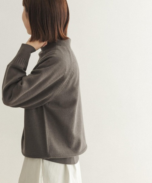 FORK&SPOON（フォークアンドスプーン）の「【WEB限定】FORK&SPOON　ウーステッドヤーンハイネックニット（ニット/セーター・レディース・アイボリー/グレー系その他/ブルー・ONE）」の11枚目の写真