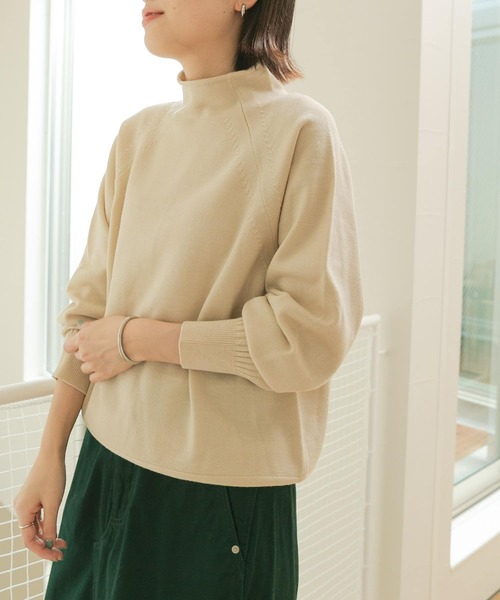 FORK&SPOON（フォークアンドスプーン）の「【WEB限定】FORK&SPOON　ウーステッドヤーンハイネックニット（ニット/セーター・レディース・アイボリー/グレー系その他/ブルー・ONE）」の8枚目の写真