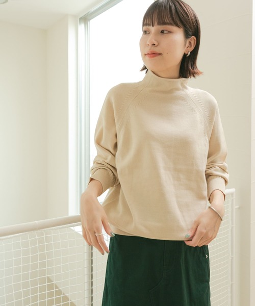 FORK&SPOON（フォークアンドスプーン）の「【WEB限定】FORK&SPOON　ウーステッドヤーンハイネックニット（ニット/セーター・レディース・アイボリー/グレー系その他/ブルー・ONE）」の19枚目の写真