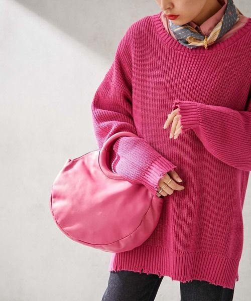 Emily's ファッション 【貴重】 ear PAPILLONNER 牛革 ボールハンドル