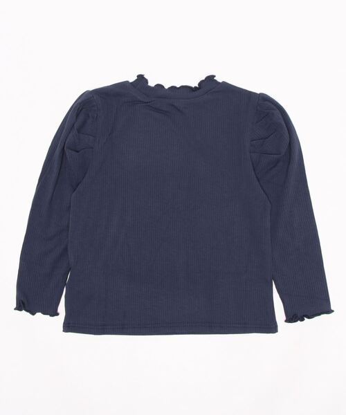 lulpini（ルルピー二）の「kids　パフスリーブメローロングスリーブTシャツ（Tシャツ/カットソー・キッズ・ネイビー/オフホワイト/ライム/サーモンピンク・S/M/L）」の20枚目の写真