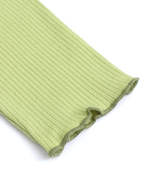 lulpini（ルルピー二）の「kids　パフスリーブメローロングスリーブTシャツ（Tシャツ/カットソー・キッズ・ネイビー/オフホワイト/ライム/サーモンピンク・S/M/L）」の16枚目の写真