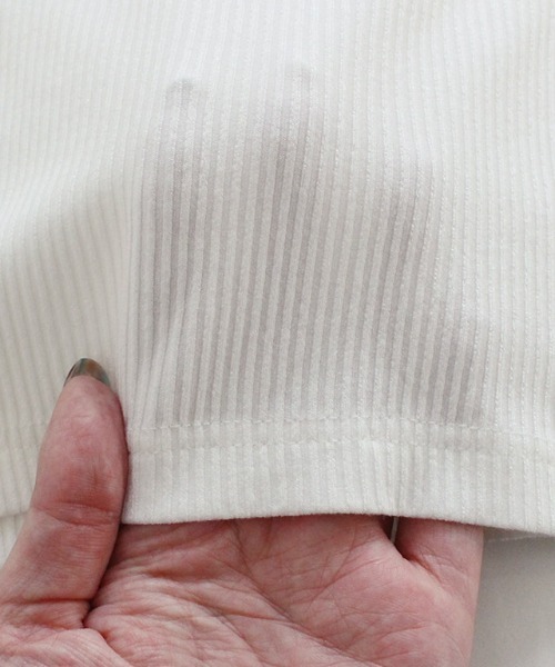 lulpini（ルルピー二）の「kids　パフスリーブメローロングスリーブTシャツ（Tシャツ/カットソー・キッズ・ネイビー/オフホワイト/ライム/サーモンピンク・S/M/L）」の14枚目の写真