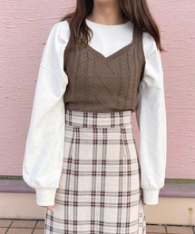 apres jour | ケーブルビスチェ【ZOZOTOWN限定アイテム】(ニット/セーター)