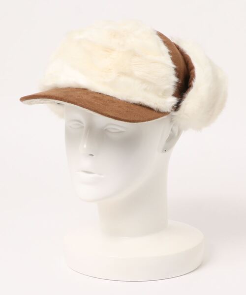 minia（ミニア）の「フライトキャップ/ボアキャップ（キャップ・レディース・キャメル/ブラック・FREE）」の13枚目の写真