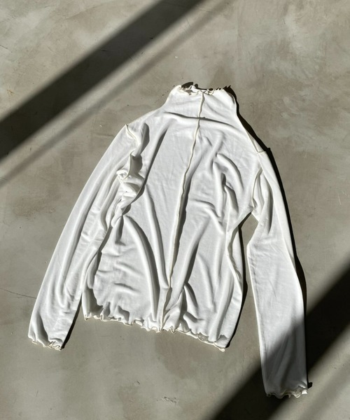 AIC.（エーアイシー）の「前後2WAYメロートップス（Tシャツ/カットソー・レディース・オフホワイト/ブラック/ブラウン・FREE）」の2枚目の写真