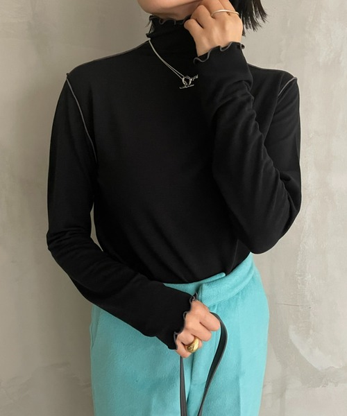 AIC.（エーアイシー）の「前後2WAYメロートップス（Tシャツ/カットソー・レディース・オフホワイト/ブラック/ブラウン・FREE）」の15枚目の写真