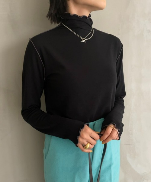 AIC.（エーアイシー）の「前後2WAYメロートップス（Tシャツ/カットソー・レディース・オフホワイト/ブラック/ブラウン・FREE）」の16枚目の写真