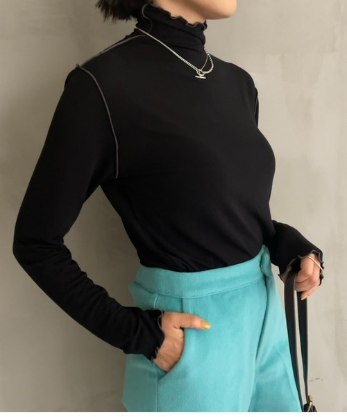 AIC.（エーアイシー）の「前後2WAYメロートップス（Tシャツ/カットソー・レディース・オフホワイト/ブラック/ブラウン・FREE）」の17枚目の写真