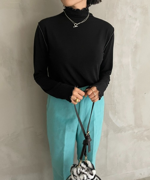 AIC.（エーアイシー）の「前後2WAYメロートップス（Tシャツ/カットソー・レディース・オフホワイト/ブラック/ブラウン・FREE）」の18枚目の写真