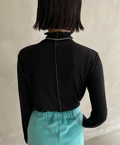 AIC.（エーアイシー）の「前後2WAYメロートップス（Tシャツ/カットソー・レディース・オフホワイト/ブラック/ブラウン・FREE）」の20枚目の写真