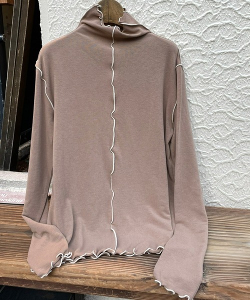 AIC.（エーアイシー）の「前後2WAYメロートップス（Tシャツ/カットソー・レディース・オフホワイト/ブラック/ブラウン・FREE）」の10枚目の写真