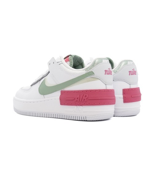 NIKE（ナイキ）の「NIKE WMNS AIR FORCE 1 SHADOW ナイキ ウィメンズエアフォース1 シャドウ（スニーカー・レディース・ホワイト/ベージュ/ホワイト×グリーン・27.5cm/23cm/22cm/24.5cm/23.5cm/25cm/26.5cm/24cm/22.5cm/25.5cm/28cm/27cm/26cm）」の10枚目の写真