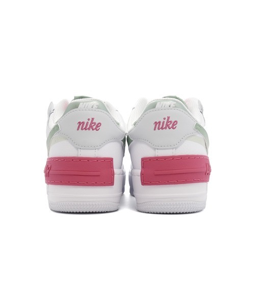 NIKE（ナイキ）の「NIKE WMNS AIR FORCE 1 SHADOW ナイキ ウィメンズエアフォース1 シャドウ（スニーカー・レディース・ホワイト/ベージュ/ホワイト×グリーン・27.5cm/23cm/22cm/24.5cm/23.5cm/25cm/26.5cm/24cm/22.5cm/25.5cm/28cm/27cm/26cm）」の11枚目の写真