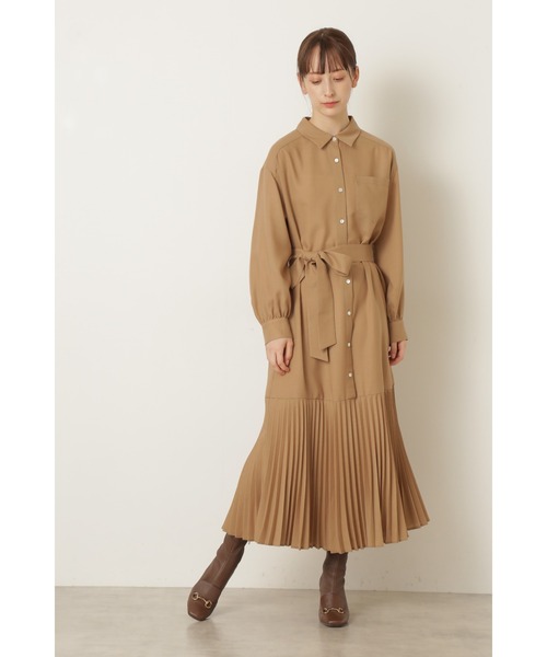 JILL STUART（ジルスチュアート）の「◆ライザワンピース（シャツワンピース・レディース・ブルー/ベージュ・2/0）」の16枚目の写真