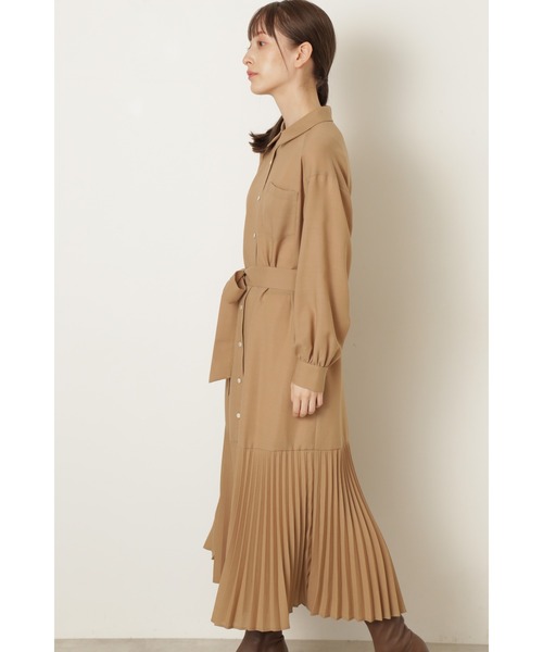 JILL STUART（ジルスチュアート）の「◆ライザワンピース（シャツワンピース・レディース・ブルー/ベージュ・2/0）」の7枚目の写真