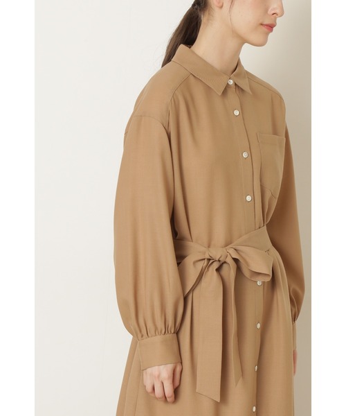 JILL STUART（ジルスチュアート）の「◆ライザワンピース（シャツワンピース・レディース・ブルー/ベージュ・2/0）」の10枚目の写真