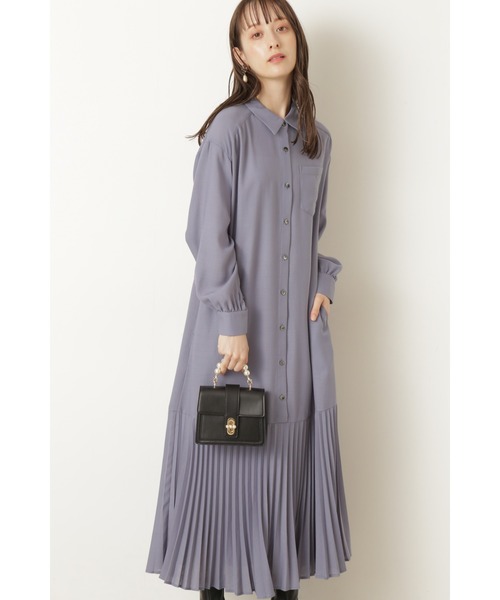 JILL STUART（ジルスチュアート）の「◆ライザワンピース（シャツワンピース・レディース・ブルー/ベージュ・2/0）」の8枚目の写真