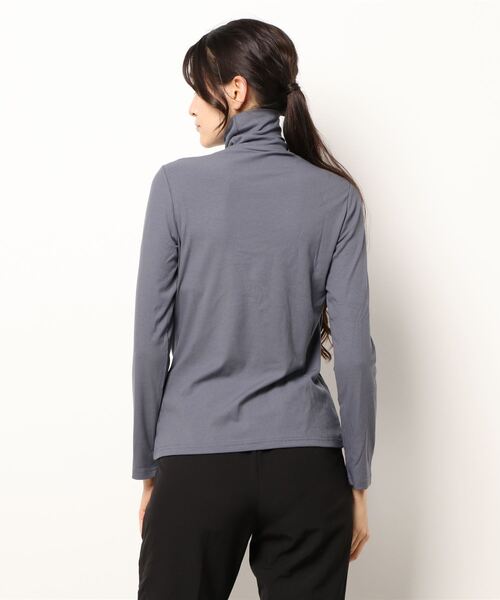 sara&cake（サラアンドケイク）の「タートルネックカットソー（Tシャツ/カットソー・レディース・オレンジ/グレー/ホワイト・FREE）」の5枚目の写真