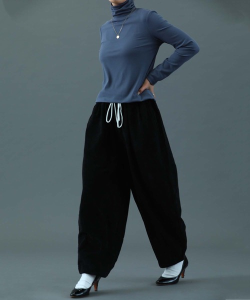 sara&cake（サラアンドケイク）の「タートルネックカットソー（Tシャツ/カットソー・レディース・オレンジ/グレー/ホワイト・FREE）」の6枚目の写真